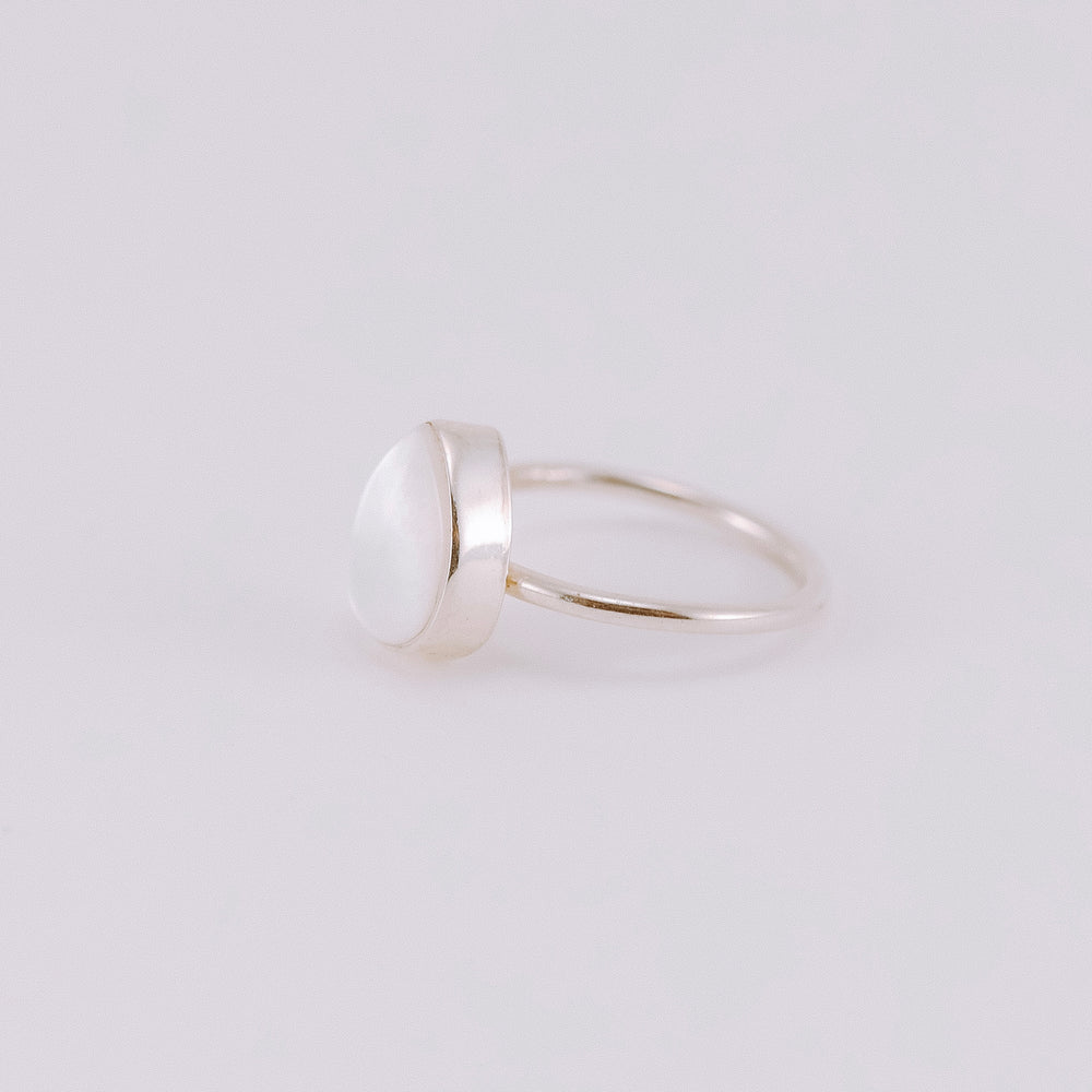 Pearl Teardrop Ring